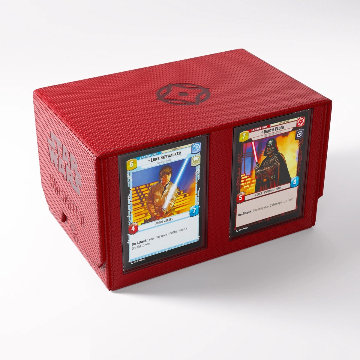 Gamegenic - Star Wars: Unlimited - Double Deck Pod - Estuche para tarjetas - Rojo