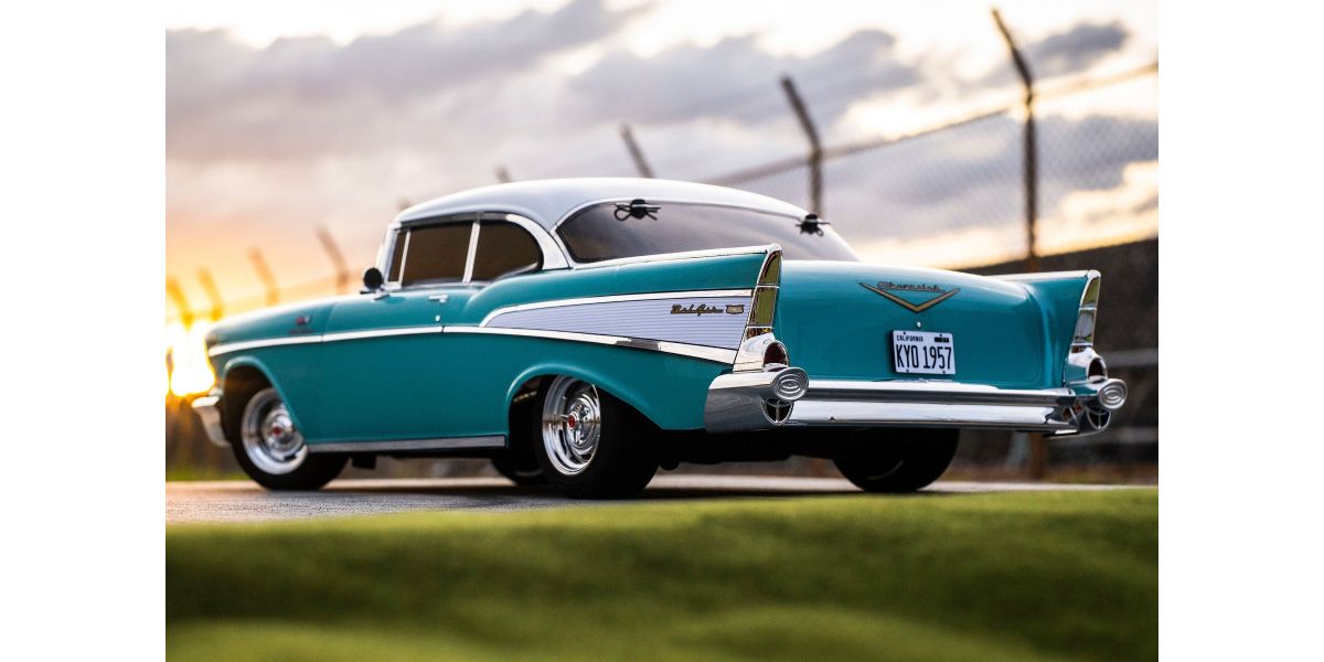 Kyosho - 1:10 Scale Radio Controlled Electric Powered 4WD FAZER Mk2 FZ02L Series readyset 1957 Chevy® Bel Air Coupe Tropical Turquoise