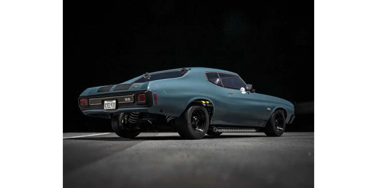Kyosho - 1:10 Scale RC EP 4WD FAZER Mk2 FZ02L VE Series readyset 1970 Chevy® Chevelle® Supercharged VE Dark Blue