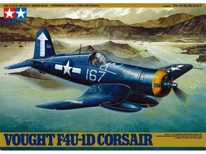 Tamiya - 1/48 Vought F4U-1D Corsair Plastic Model Airplane Kit