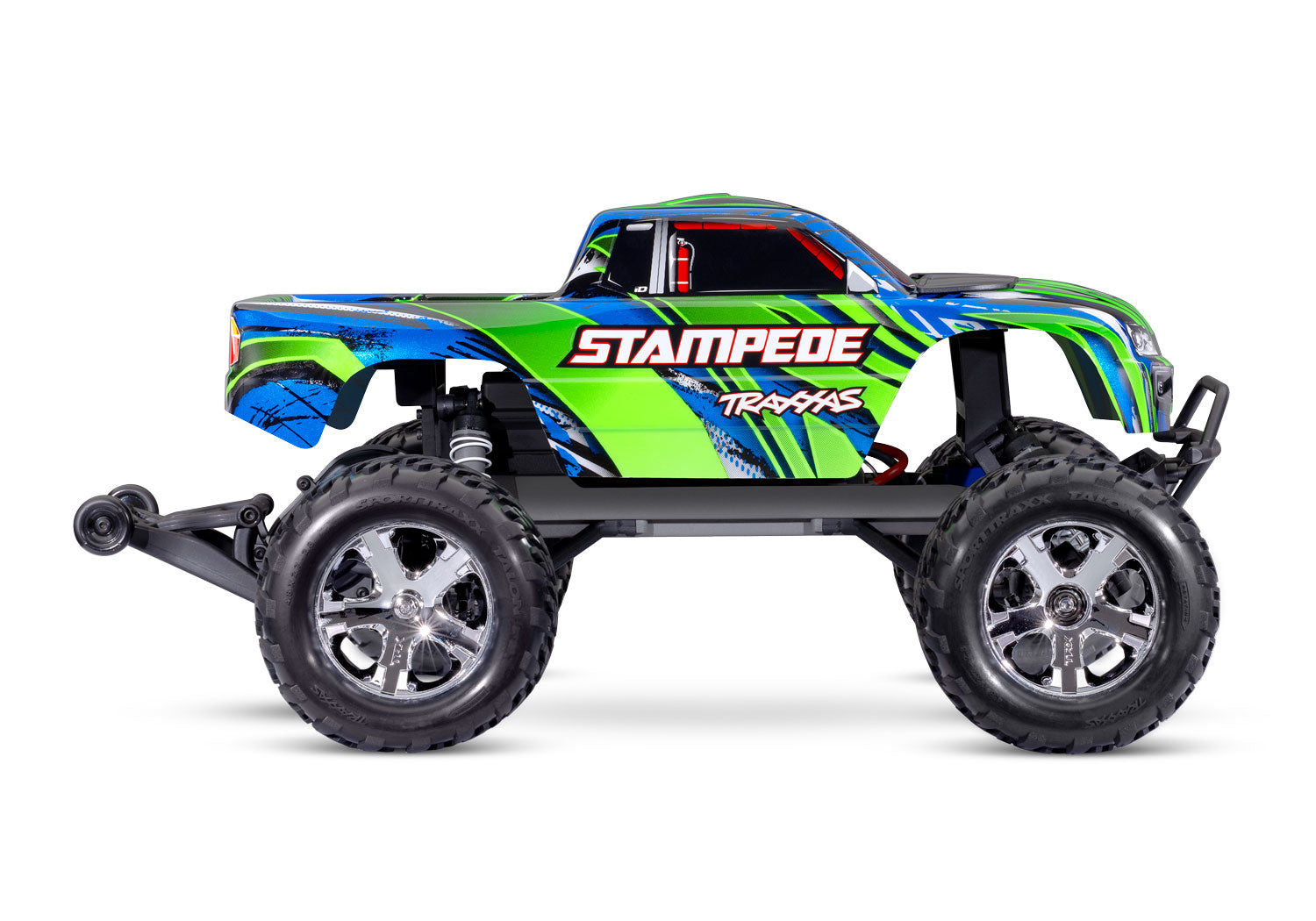 Traxxas - Stampede HD 1/10 RTR 2WD Electric Monster Truck w/XL-5 ESC, TQ 2.4GHz Radio, Battery & USB-C Charger, Verde