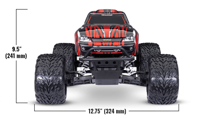 Traxxas - Stampede HD 1/10 RTR 2WD Electric Monster Truck w/XL-5 ESC, TQ 2.4GHz Radio, Battery & USB-C Charger, Roja
