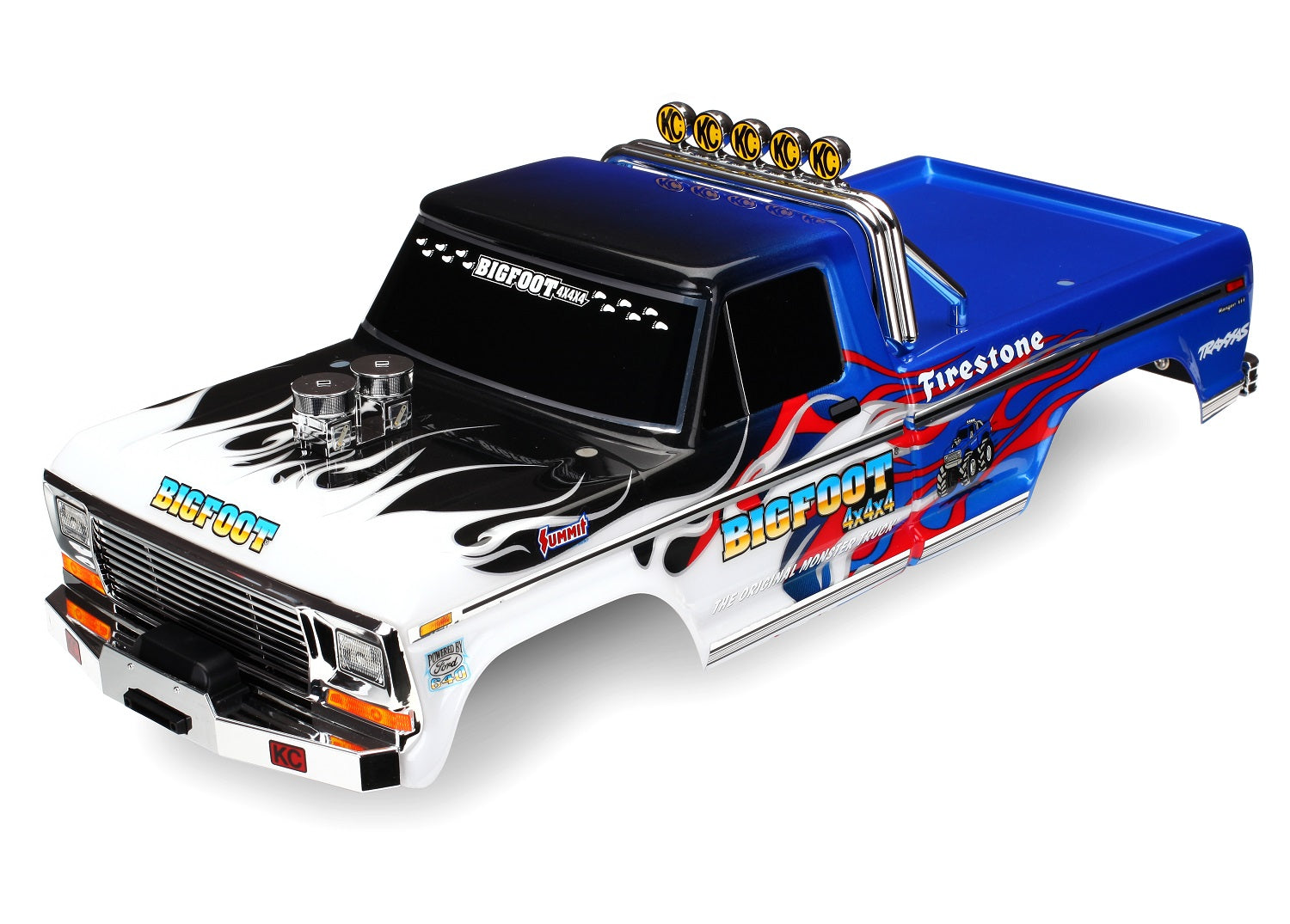 Traxxas - "Bigfoot" Flame Pre-Painted Monster Truck Body