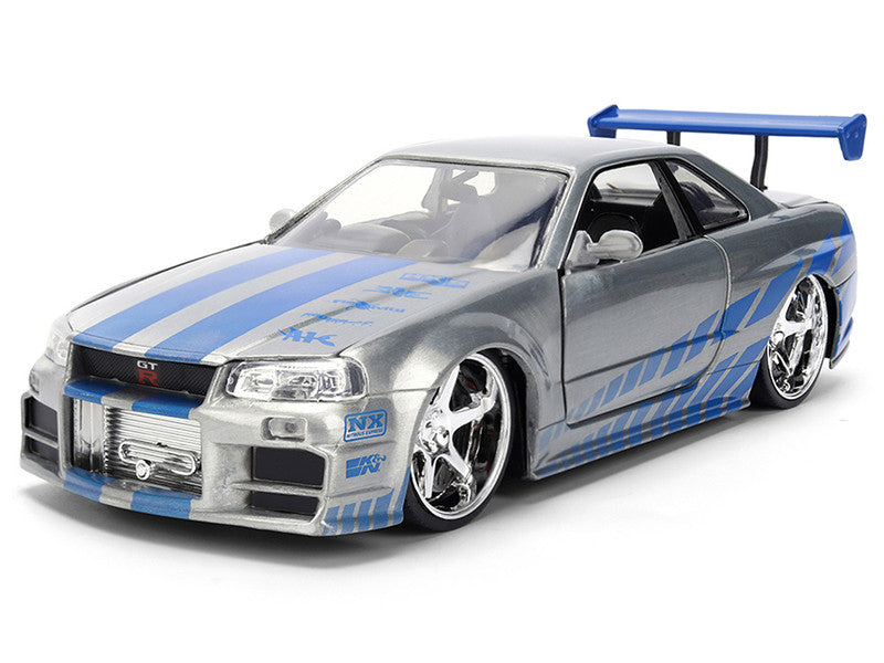 Jada Toys - Fast & Furious BRIAN's Nissan Skyline GT-R - Color Brush, escala 1:24