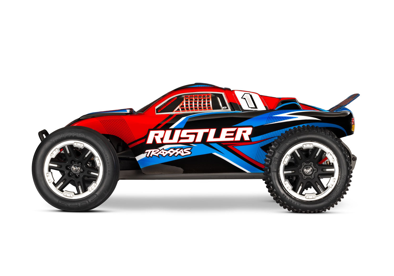 Traxxas - Rustler 2WD XL-5 w/Battery, Roja