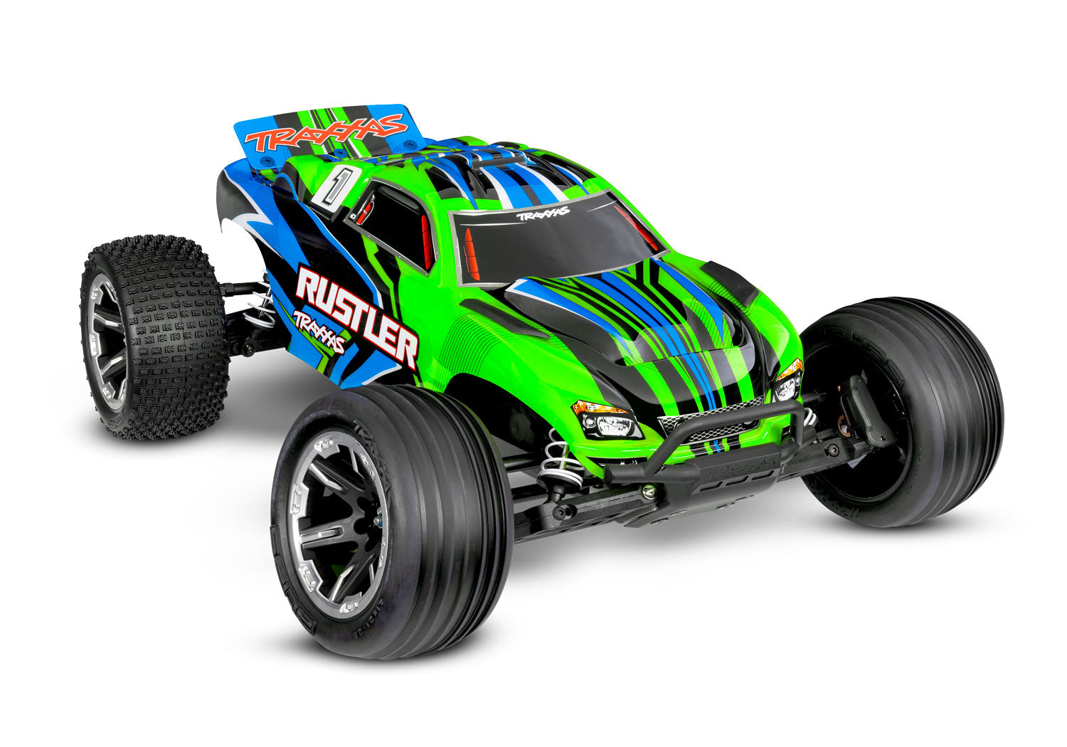Traxxas - Rustler 2WD XL-5 w/Battery, Verde