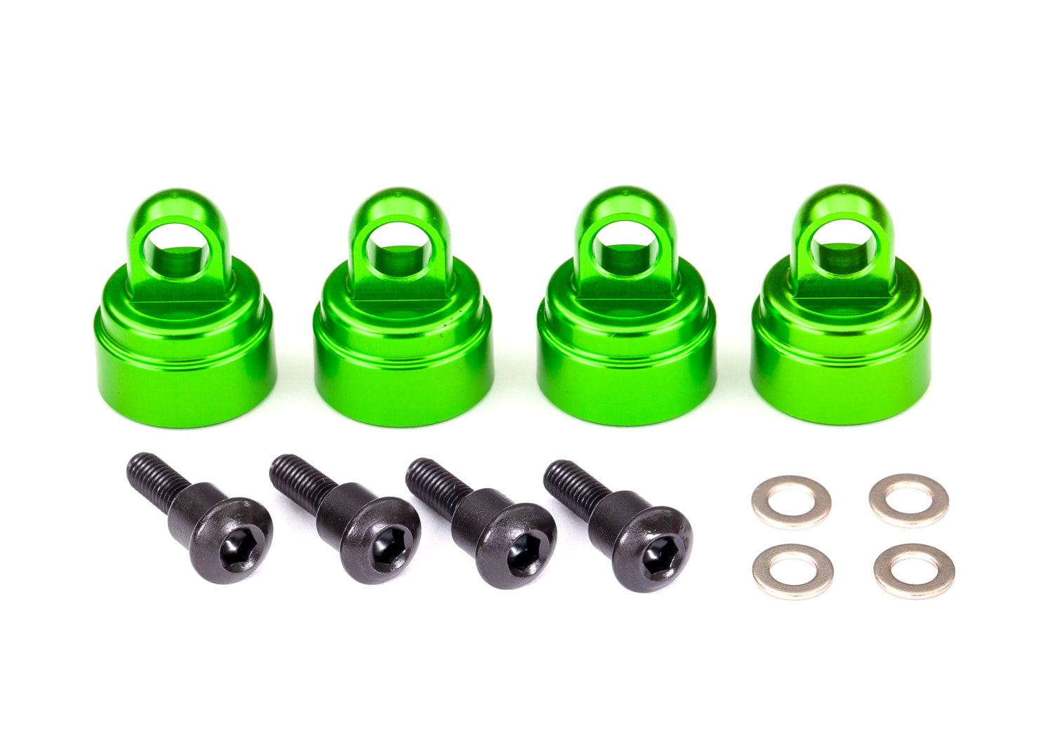 Traxxas - Aluminum Ultra Shock Cap (Green) (4)