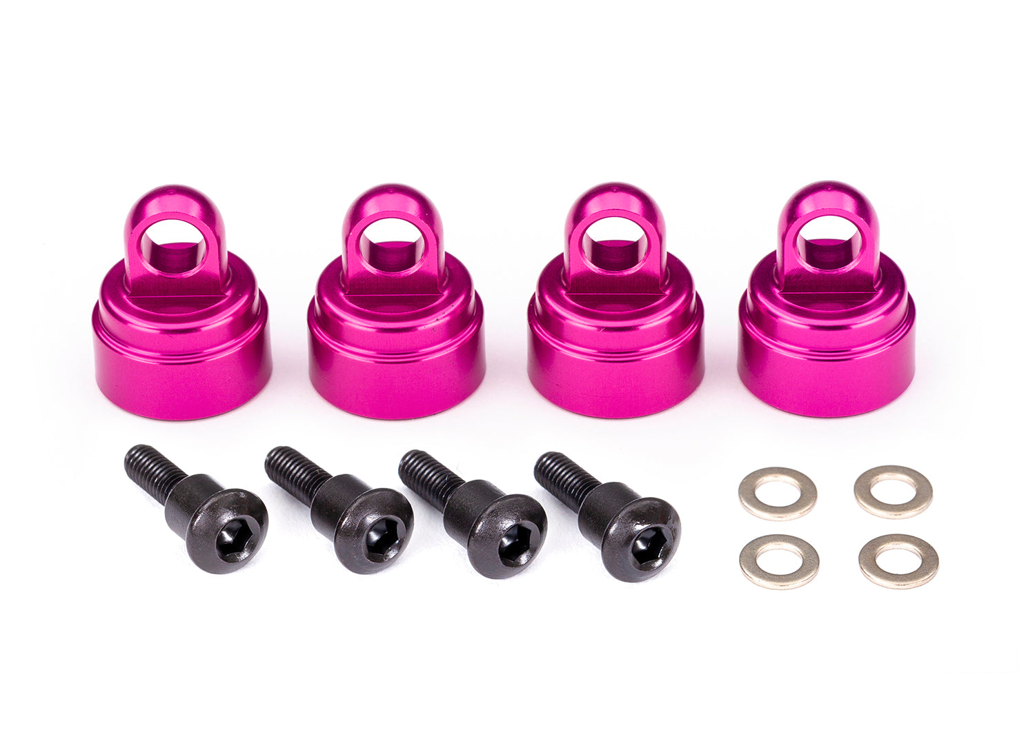 Traxxas - Aluminum Ultra Shock Cap (Pink) (4)