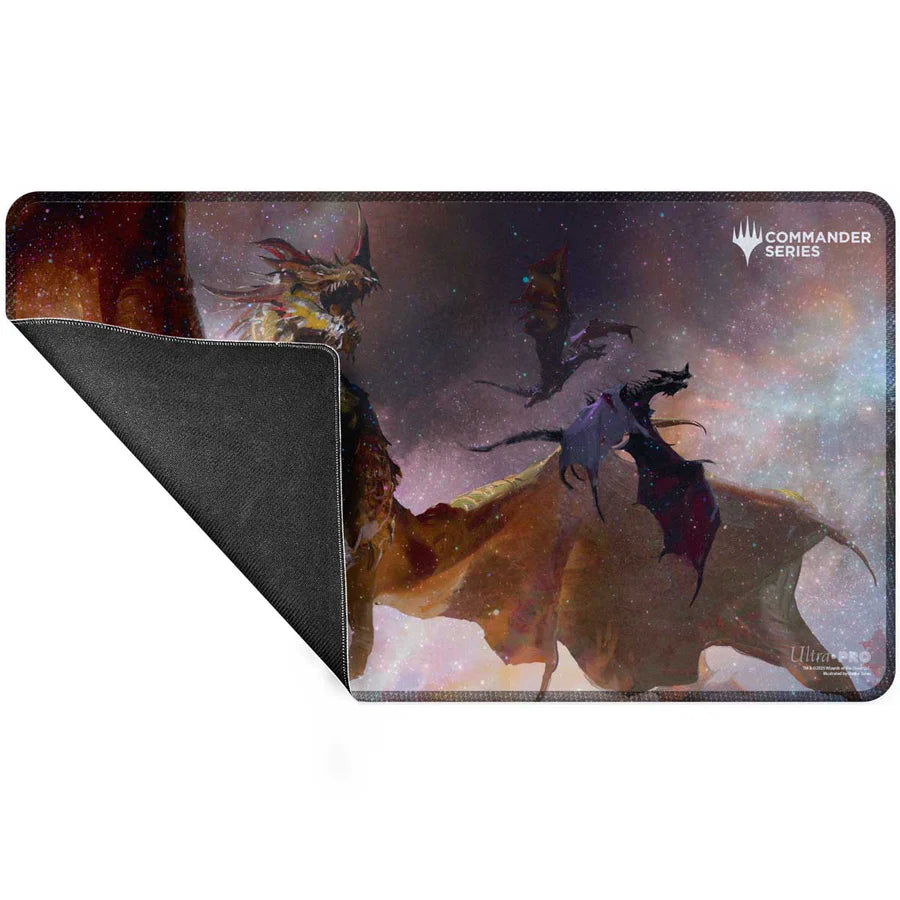 Ultra Pro: Commander Series #5 - Three Color Wedge - The Ur-Dragon Holofoil Playmat for Magic: The Gathering