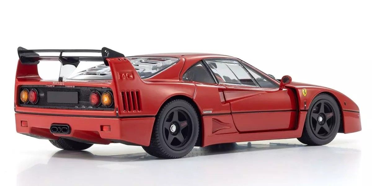 Kyosho - ORIGINAL 1/18scale Ferrari F40 Light Weight LM Wing (Red), escala 1:18