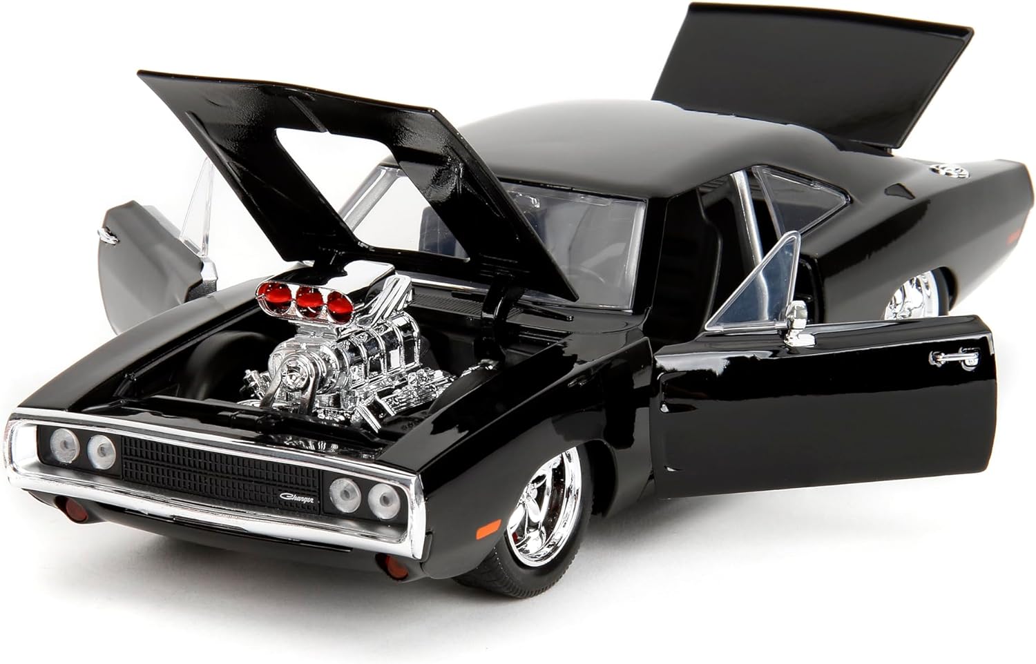 Jada Toys - Build & Collect Fast & Furious Dom's Dodge Charger R/T, escala 1:24
