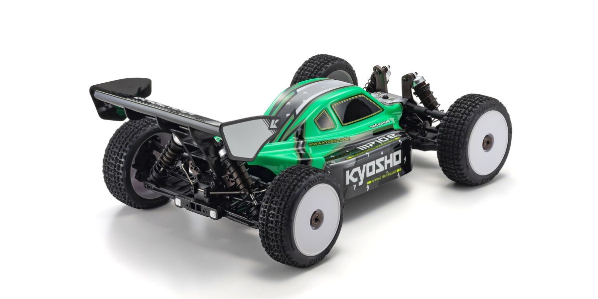 Kyosho - 1:8 Scale Radio Controlled Brushless Powered 4WD Racing Buggy readyset INFERNO MP10e Green