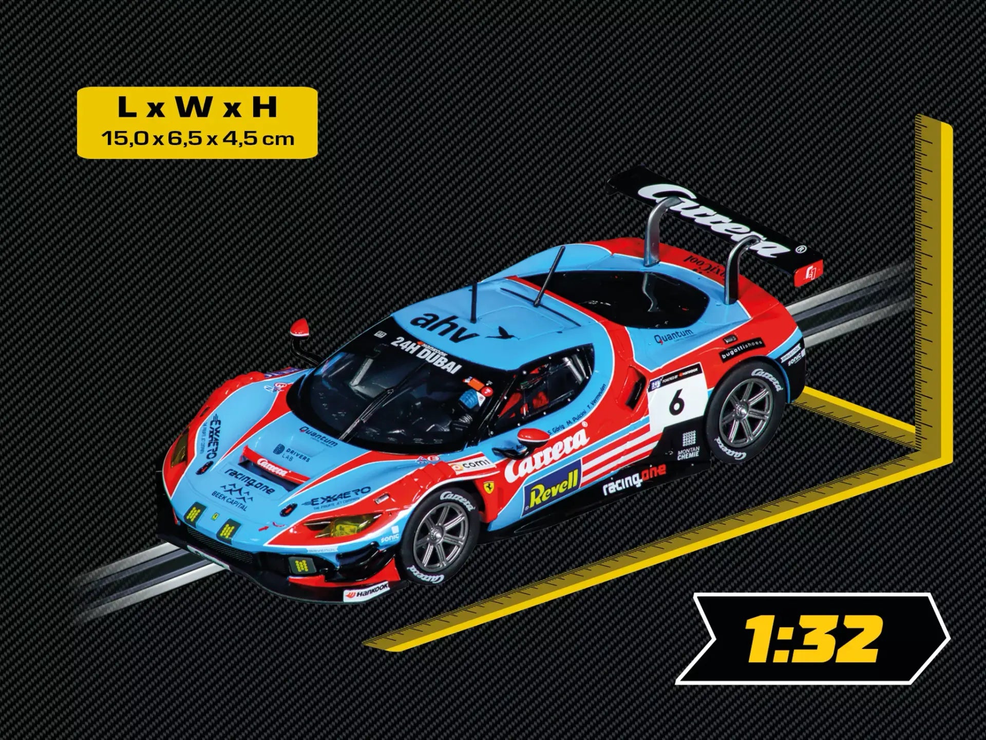 Carrera - Ferrari 296 GT3 "Carrera, No.6" 24H Dubai" Digital, Escala 1/32