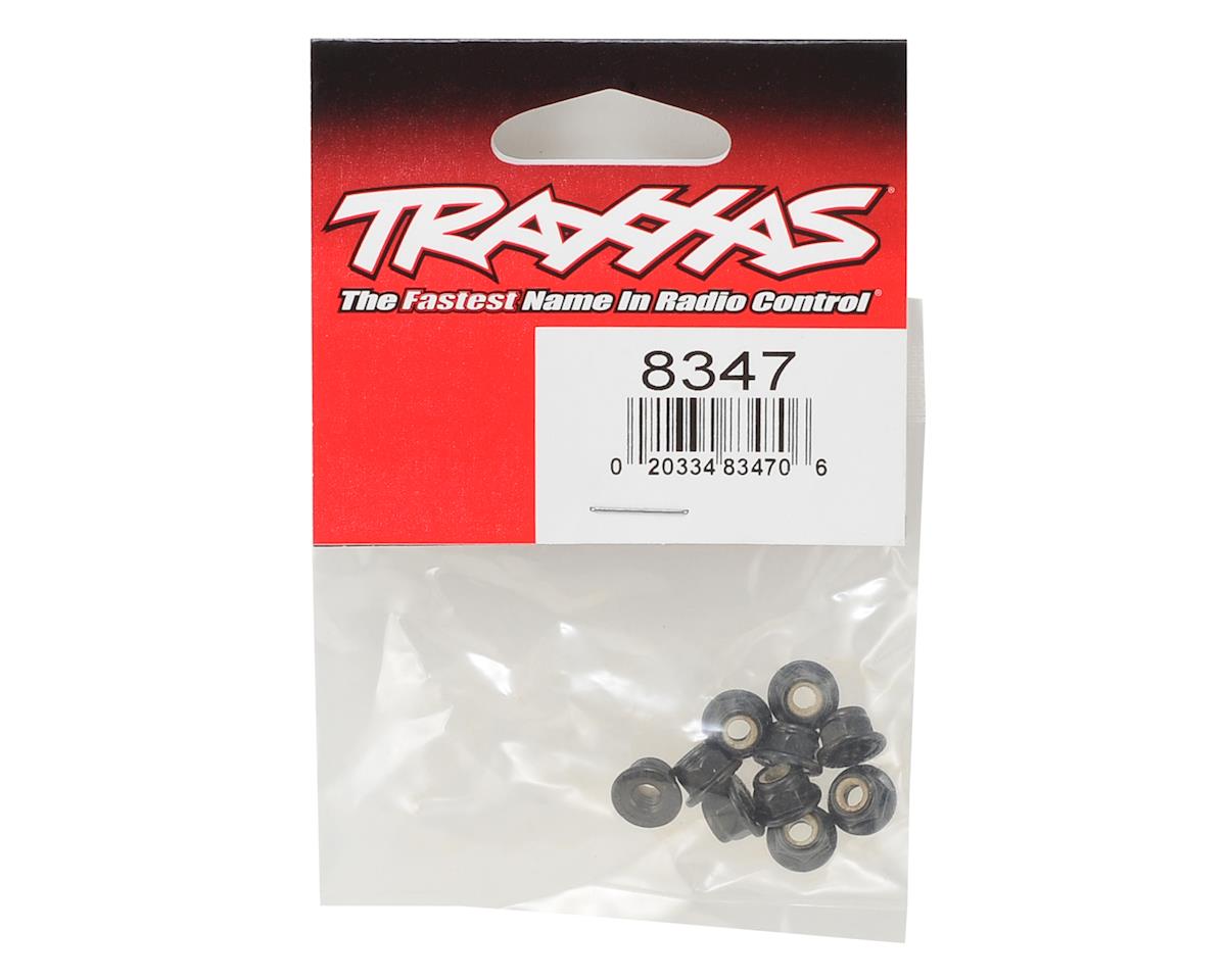 Traxxas - 4-Tec 2.0 Serrated Flanged Nylon Locking Nut (Black) (10)