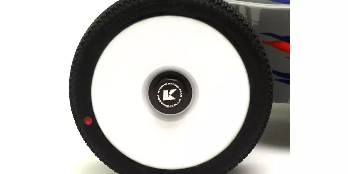 Kyosho - Wheel Nut (Gun Metallic/4pcs/Flange Cap/Serration)