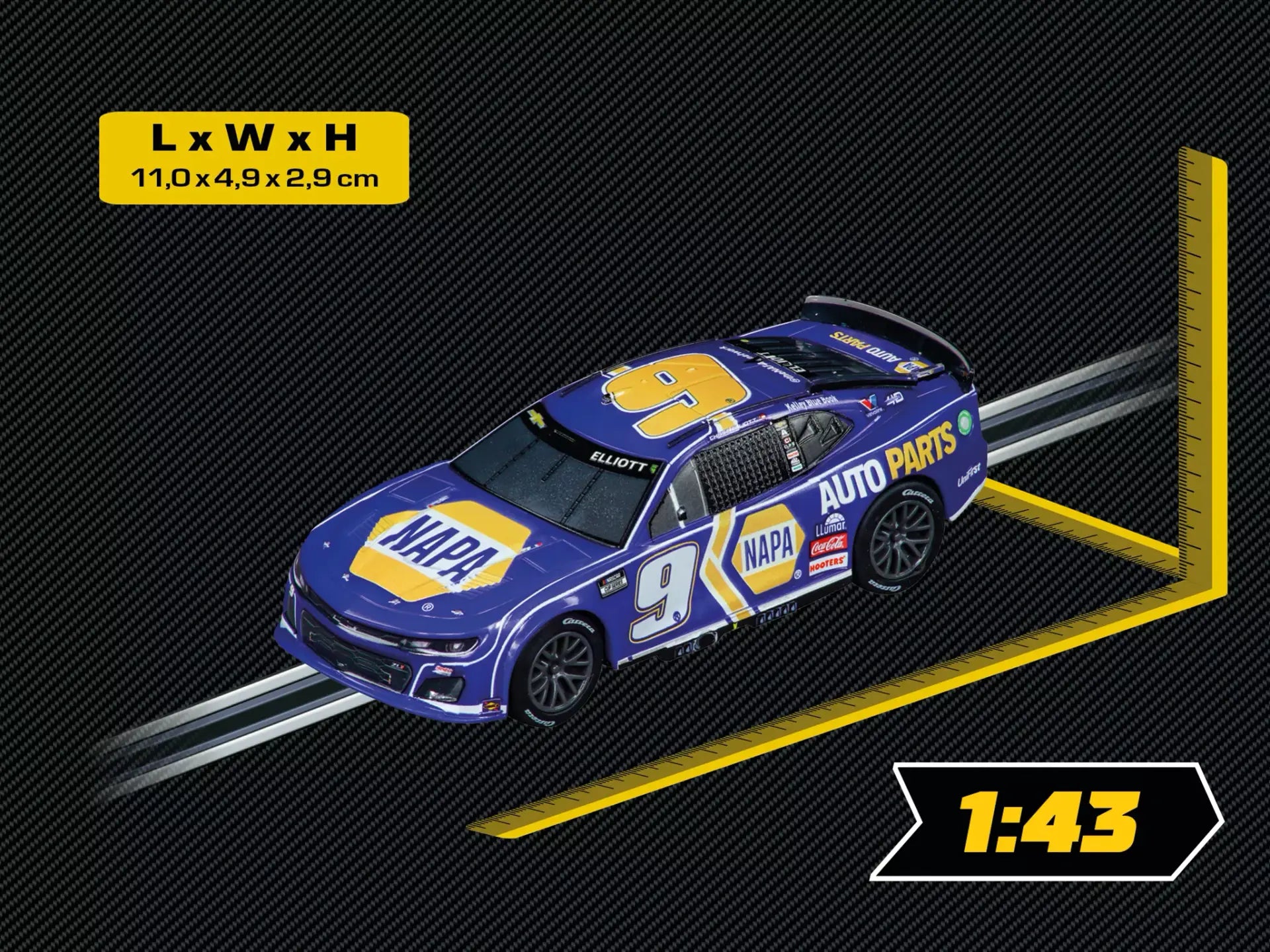 Carrera - NASCAR Camaro NextGen ZL1 "Hendrick Motorsports, Chase Elliott, No.9" Escala 1/43