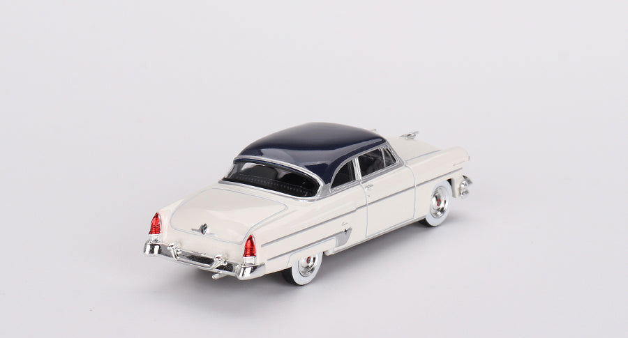 Mini GT - Lincoln Capri 1954 Arctic White / Atlantic Blue 1/64