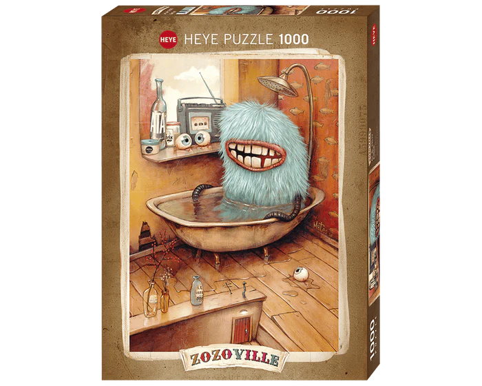 Heye - Monstruo En La Tina (Rompecabezas de carton)