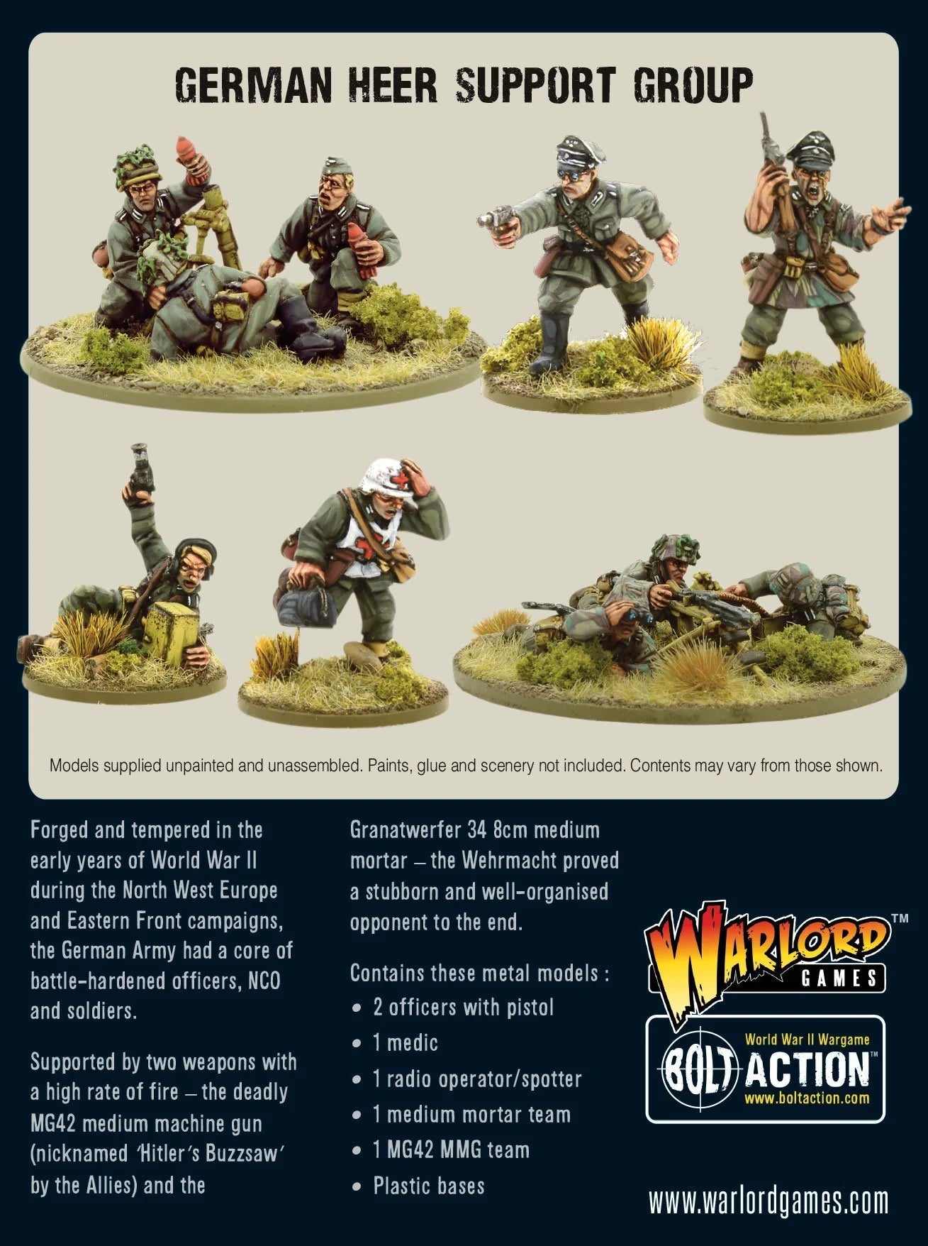 Warlord Games- German Heer Support Group
