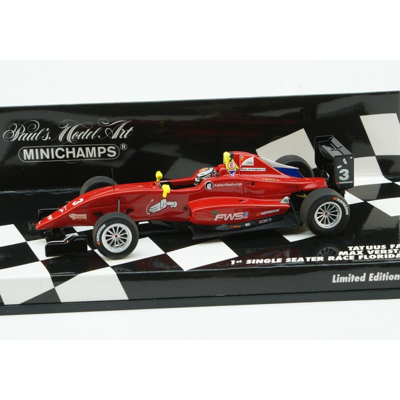 Minichamps - Max Verstappen Tatuus FA010B #3 1st Single Seater Race Florida 2014, escala 1:43