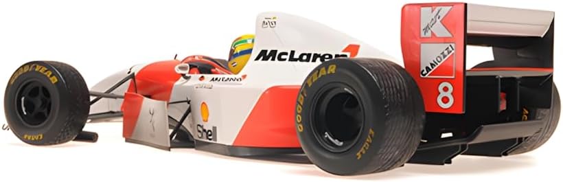 Minichamps - Ayrton Senna McLaren MP4/8 Dirty Version #8 ganador Europa GP F1 1993, escala 1:18