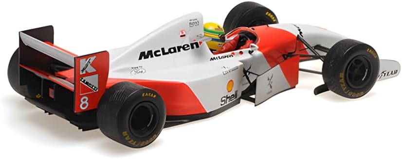 Minichamps - Ayrton Senna McLaren MP4/8 Dirty Version #8 ganador Europa GP F1 1993, escala 1:18