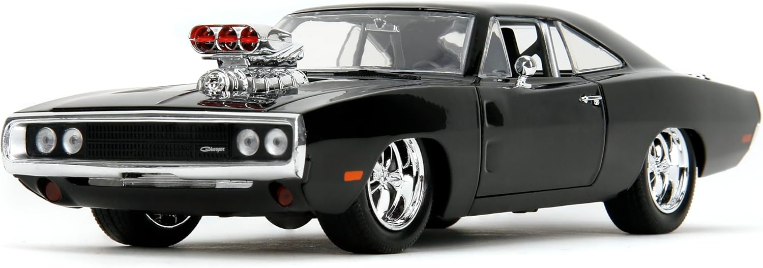 Jada Toys - Build & Collect Fast & Furious Dom's Dodge Charger R/T, escala 1:24