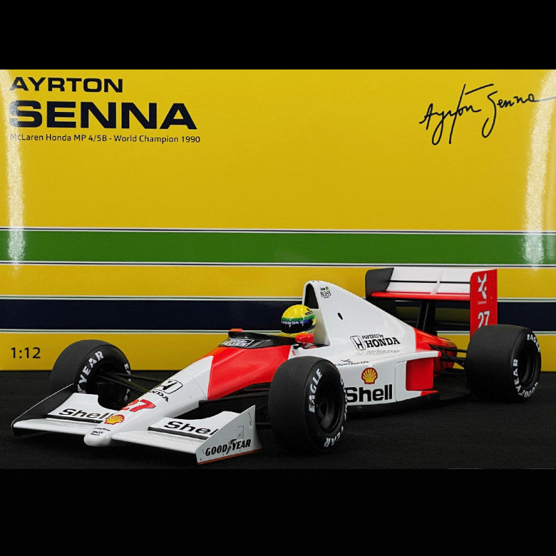 Minichamps - Ayrton Senna McLaren MP4/5B #27 Fórmula 1 Campeón del mundo 1990, escala 1:12