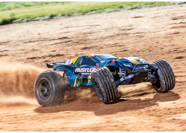 Traxxas - Rustler 2WD Brushless (Amarillo)