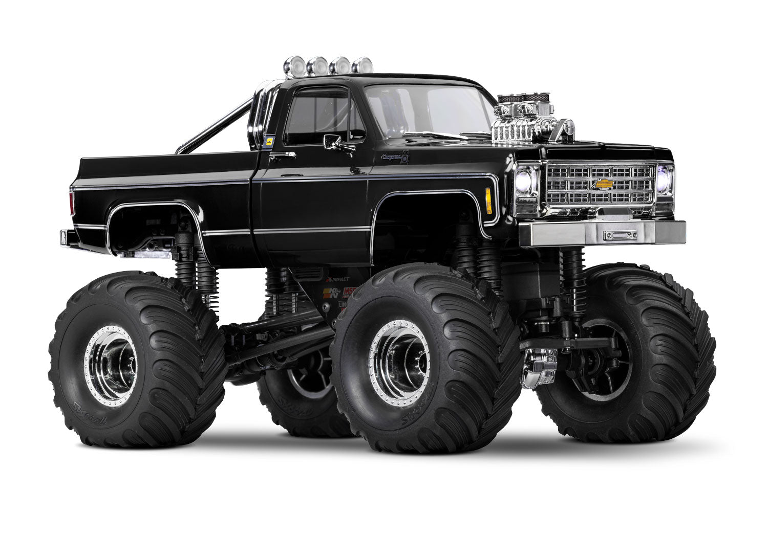 Traxxas - 1/18 Trx-4MT Chevrolet K10 4X4 Monster Truck, Negra