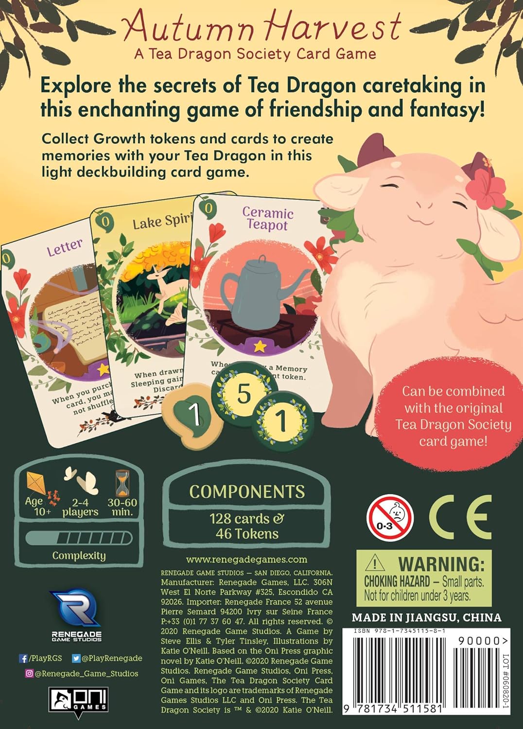Renegade Game Studios - Autumn Harvest - A Tea Dragon Society Card Game - Inglés