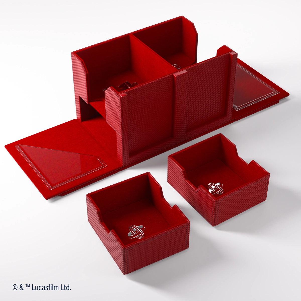 Gamegenic - Star Wars: Unlimited - Double Deck Pod - Estuche para tarjetas - Rojo
