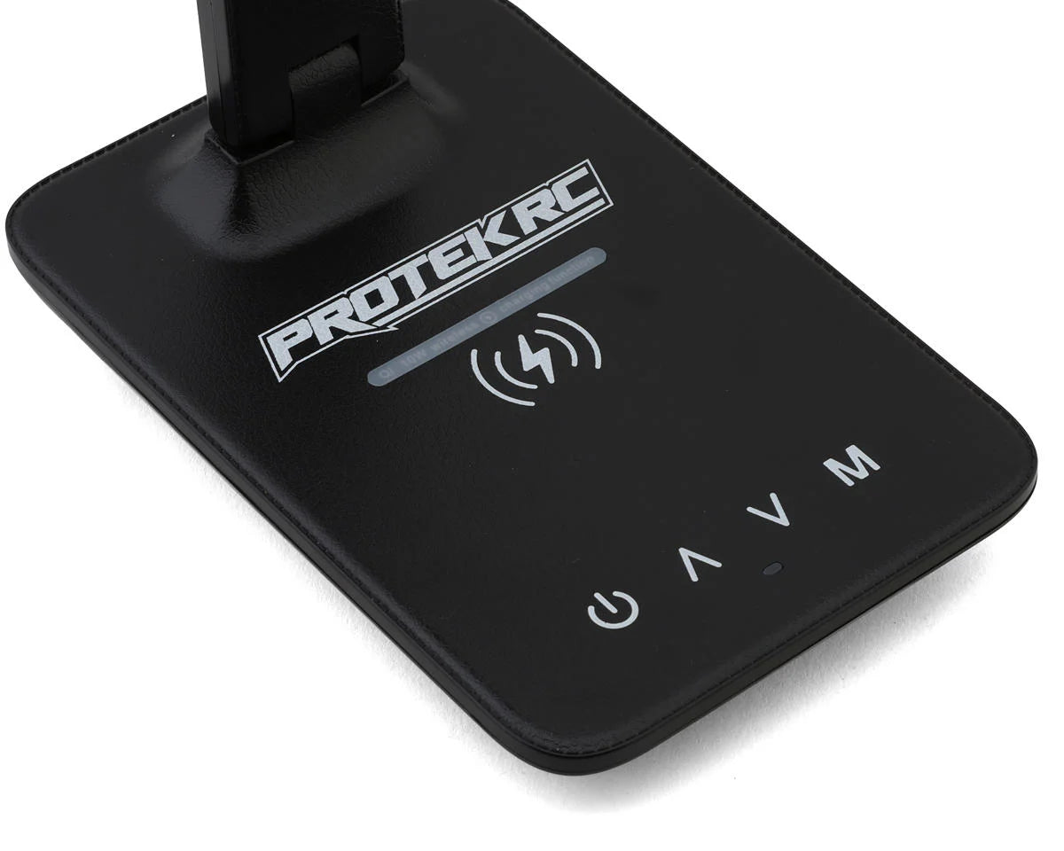 Protek RC - Lampara, Multifunction LED Pit Light (w/Wireless Charge, Clock, Date & Temp)