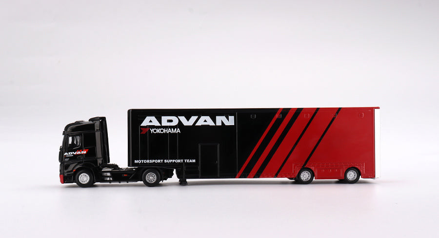 Mini GT - Mercedes-Benz Actros w/ Racing Transporter "ADVAN" 1/64