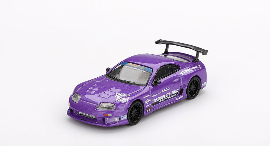 Mini GT - Toyota Supra (A80) Top Secret GT-300 Top Secret Purple 1/64