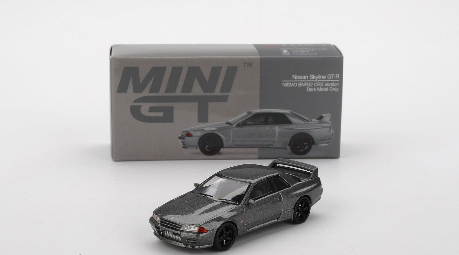 Mini GT - Nissan Skyline GT-R (NISMO BNR32 CRS Version) Dark Metal Gray 1/64