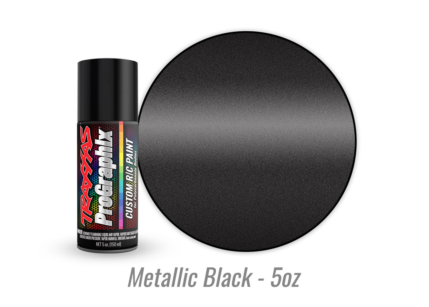 Traxxas - ProGraphix "Metallic Black" Custom R/C Lexan Spray Paint (5oz)
