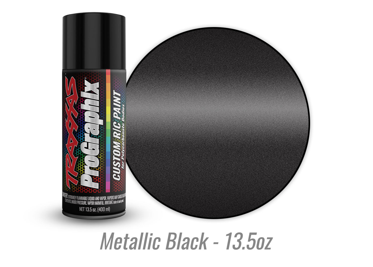 Traxxas - ProGraphix "Metallic Black" Custom R/C Lexan Spray Paint (13.5oz)