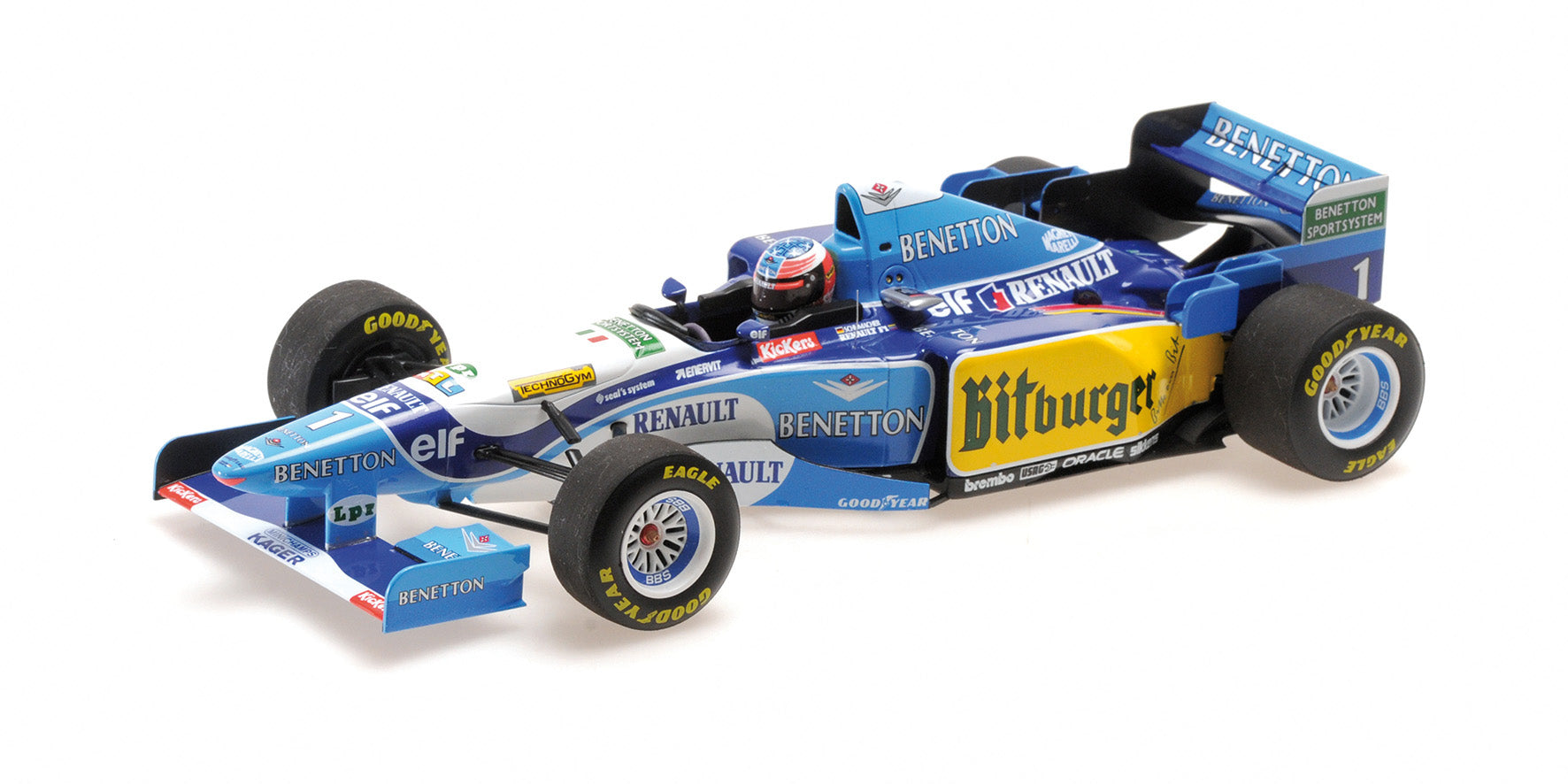 Minichamps - Michael Schumacher Benetton B195 #1 Winner European GP F1 1995, escala 1:18