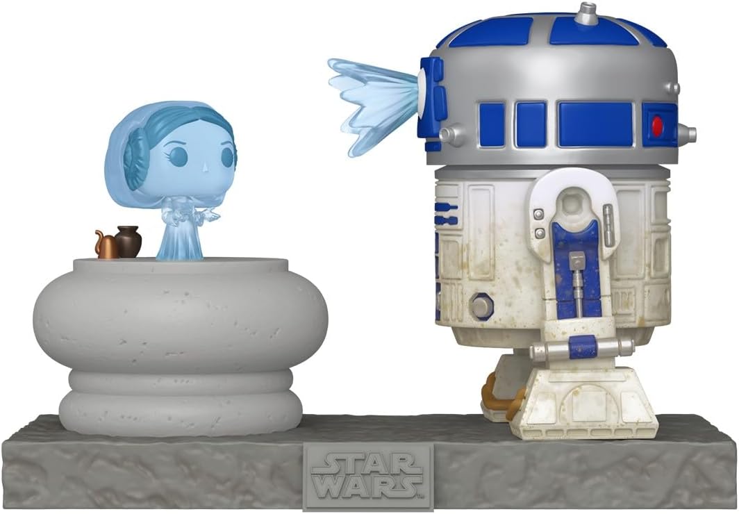 Funko Pop Deluxe: Star Wars - R2D2 w/ Princess Leia Hologram, #766