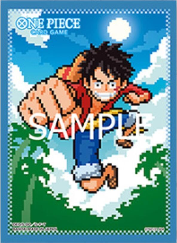 Bandai - One Piece Card Game: Official Sleeves Pixel Luffy