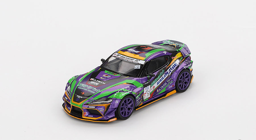 Mini GT - Toyota GR Supra KUHL 2021 D1GP EVANGELION RACING 1/64