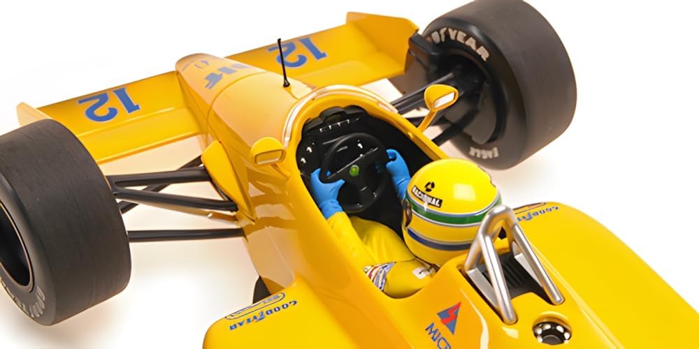Minichamps - Ayrton Senna Lotus 99T Dirty versión #12 ganador Monaco GP F1 1987, escala 1:18