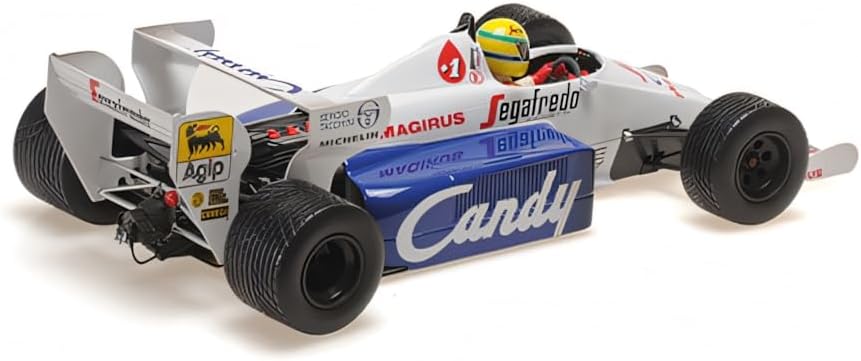 Minichamps - Ayrton Senna Toleman TG184 Dirty Version #19 2do Mónaco GP F1 1984, escala 1:18