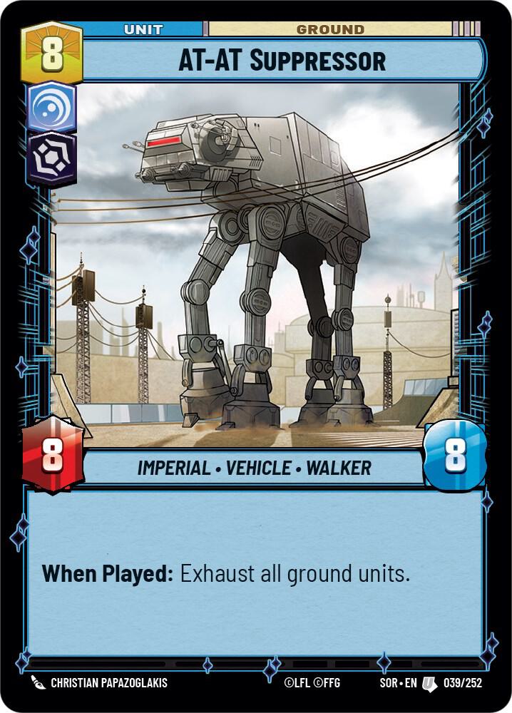 SWU Spark of the Rebellion - 039 AT-AT Suppressor