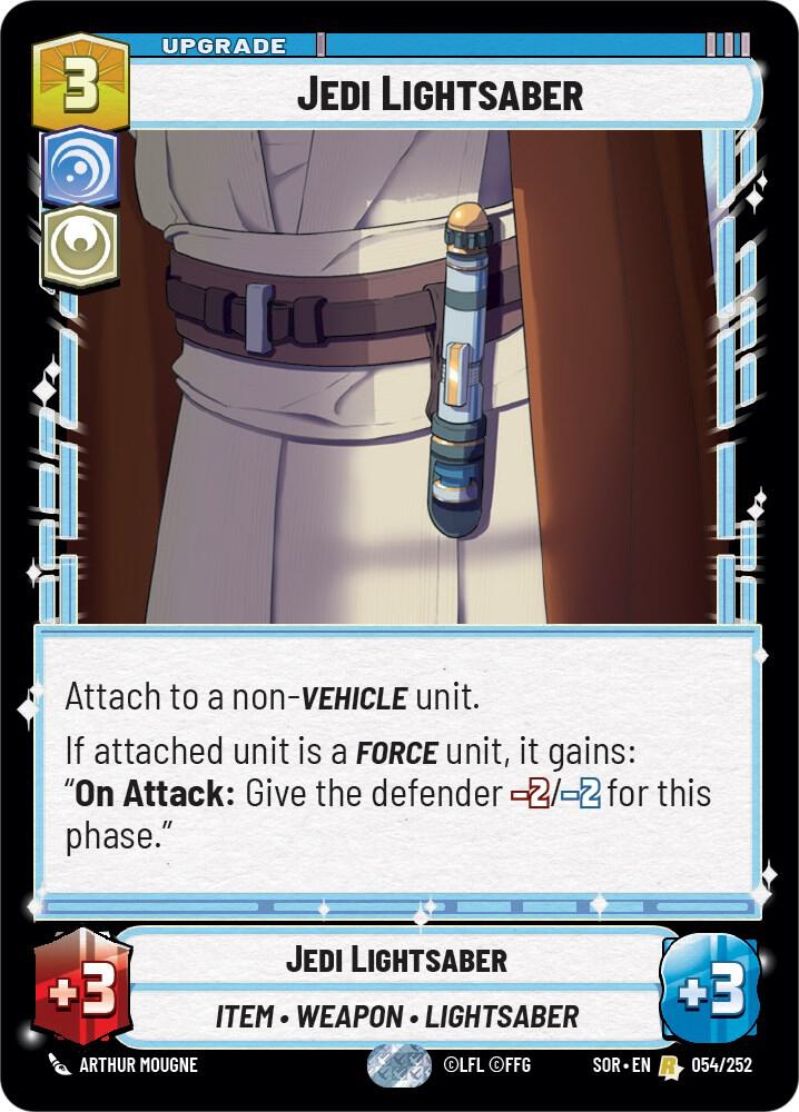 SWU Spark of the Rebellion - 054 Jedi Lightsaber