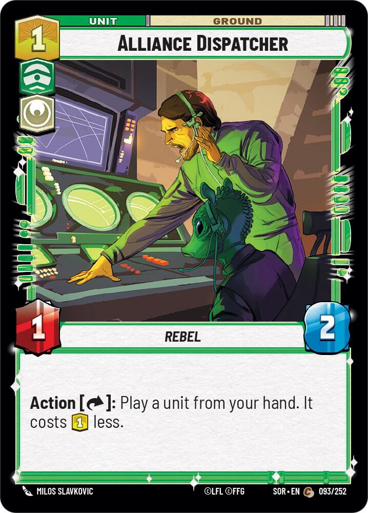 SWU Spark of the Rebellion - 093 Alliance Dispatcher
