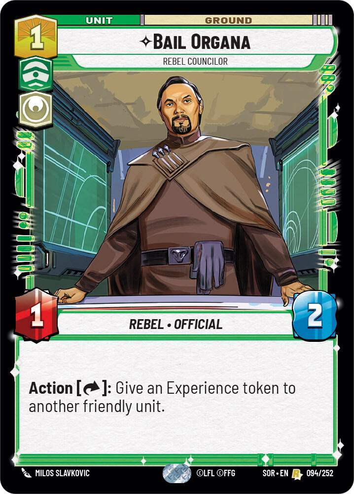 SWU Spark of the Rebellion - 094 Bail Organa