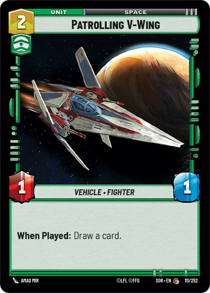 SWU Spark of the Rebellion - 111 Patrolling V-Wing