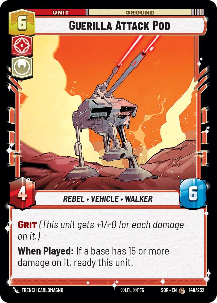 SWU Spark of the Rebellion - 148 Guerilla Attack Pod